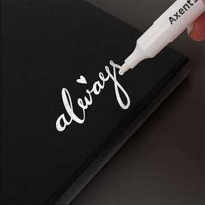 Marker Axent Permanent White 2545-A, 2 mm, rund weiß