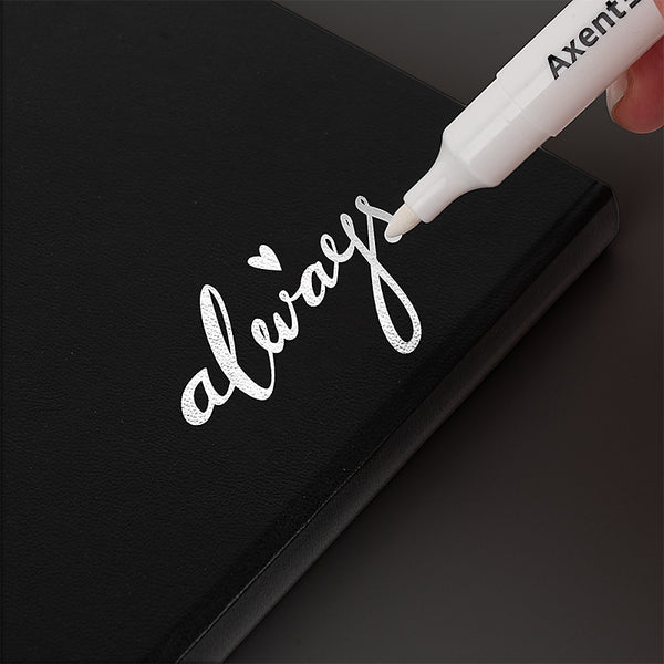 Marker Axent Permanent White 2545-A, 2 mm, rund weiß
