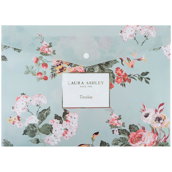 Folder with button Axent Laura Ashley, Timeless 1495-32-A, A4+