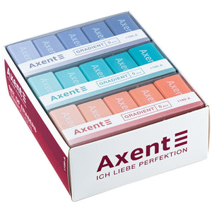 Radiergummi-Set Axent Gradient 1199-A in einer Kunststoffbox, sortiert, 5-tlg.