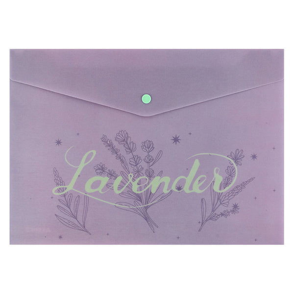 Knopfmappe Axent Lavendel-2 1495-37-A, A4