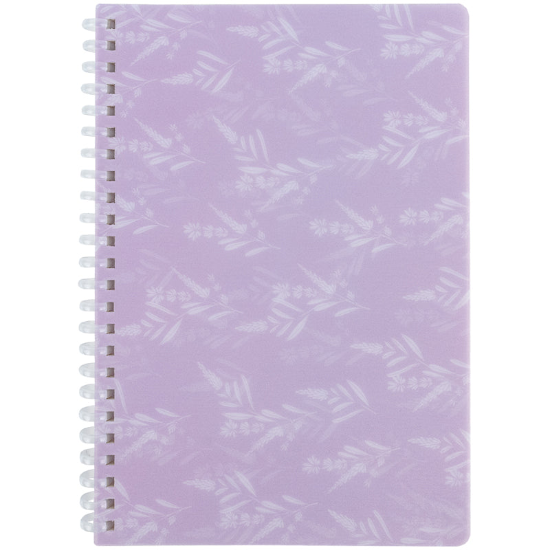 Spiral notebook Axent Lavender 1 8033-1-A, A5, 80 sheets, squared, plastic cover