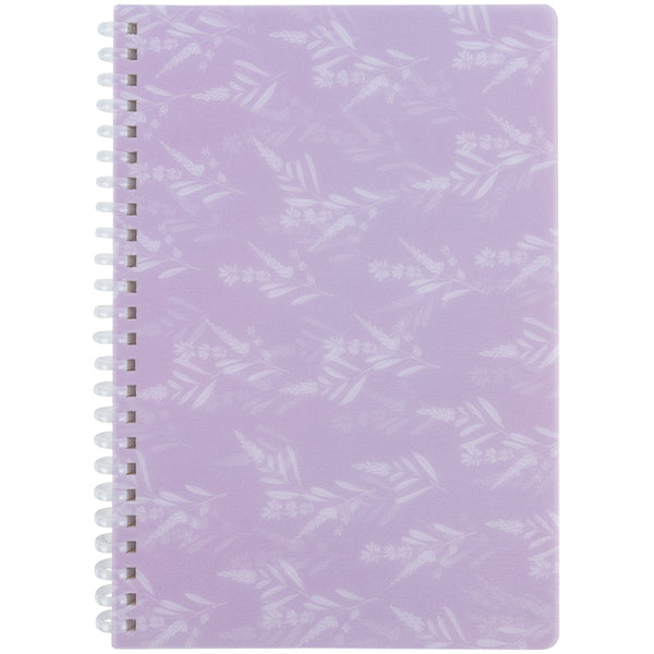Spiral notebook Axent Lavender 1 8033-1-A, A5, 80 sheets, squared, plastic cover