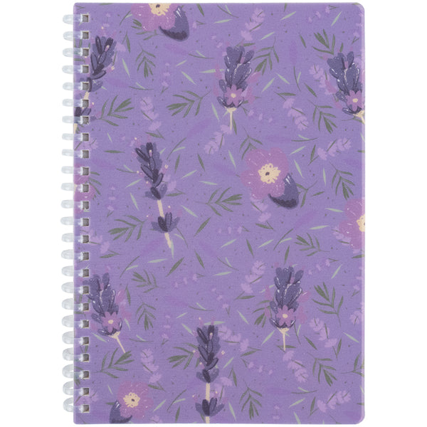 Spiral notebook Axent Lavender 2 8033-2-A, A5, 80 sheets, squared, plastic cover
