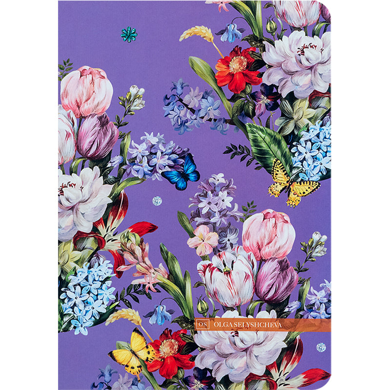 Notebook Axent Secret Garden 8700-10-A-OS, A5, 80 sheets,  squared