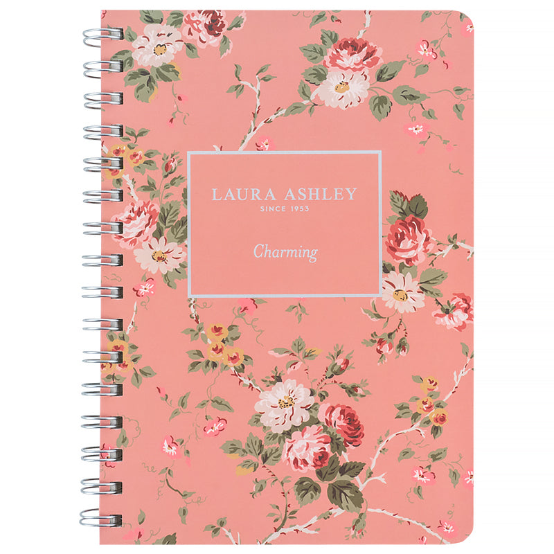 Spiral notebook Axent Laura Ashley, Charming 8470-6-A-LA, A5, 80 sheets, squared, hard cover
