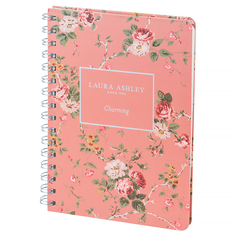 Spiral notebook Axent Laura Ashley, Charming 8470-6-A-LA, A5, 80 sheets, squared, hard cover