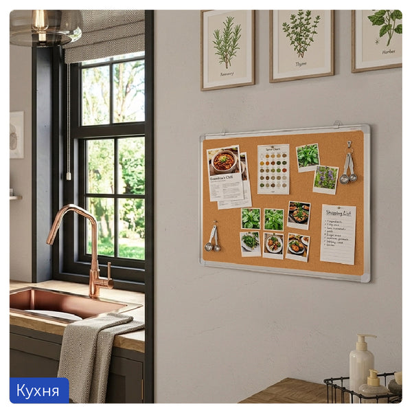Korktafel Axent 9621-A, 45x60 cm, Aluminiumrahmen