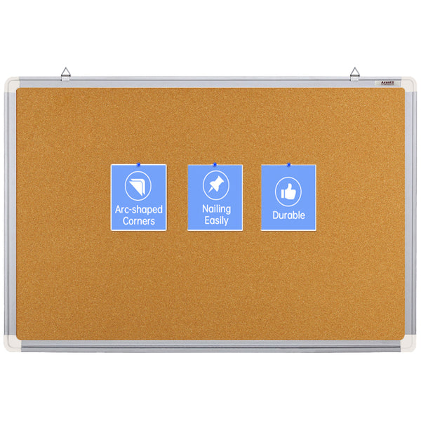 Korktafel Axent 9623-A, 90x120 cm, Aluminiumrahmen