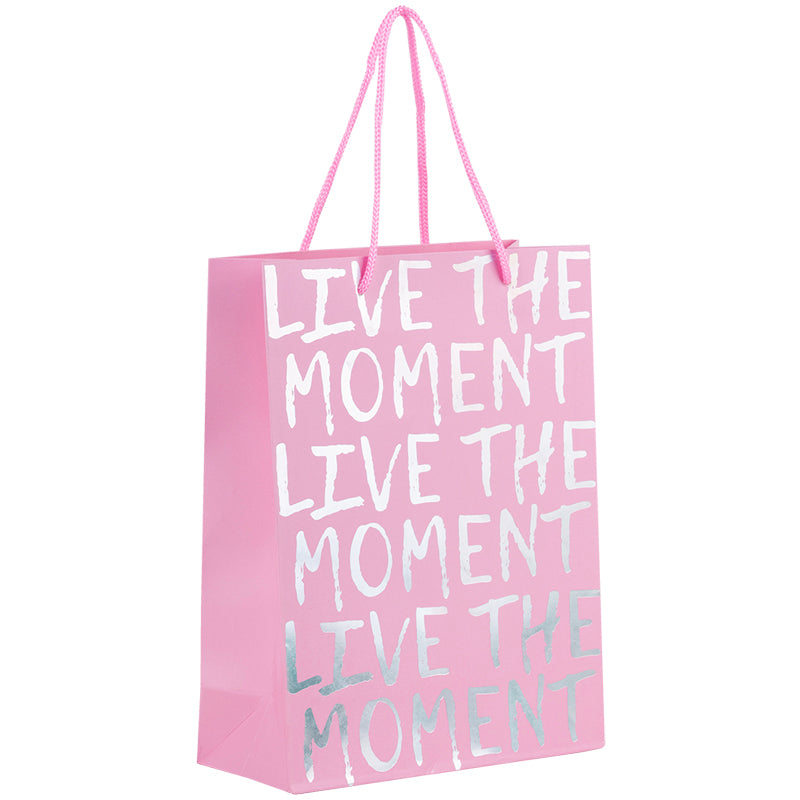 Papier-Geschenkpaket Axent Live the moment 8501-29-A, 18x24 cm