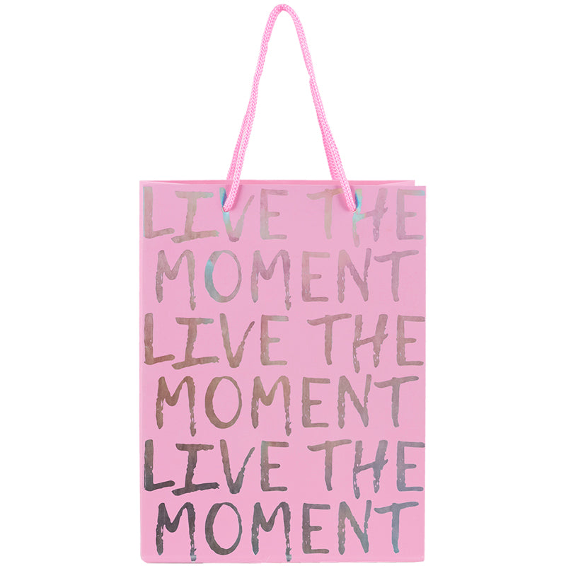 Papier-Geschenkpaket Axent Live the moment 8501-29-A, 18x24 cm