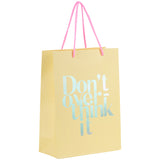 Papier-Geschenkpaket Axent Don't overthink it 8501-30-A, 18x24 cm