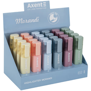 Marker Axent Highlighter 2537-50-A, 1-5 mm, keilförmig, sortiert, morandi
