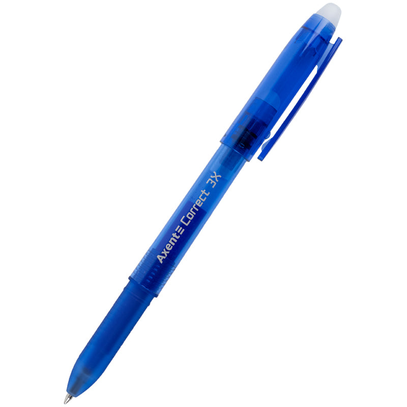Gelstift "Schreib-Lösch" Axent Correct 3X AG1122-02-A, 0,7 mm, blau
