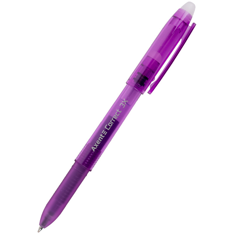 Gelstift "Schreib-Lösch" Axent Correct 3X AG1122-11-A, 0,7 mm, lila