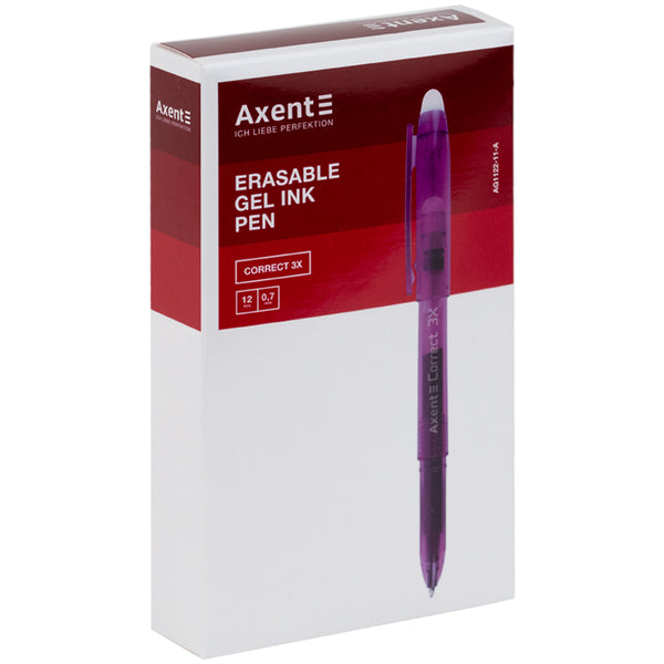 Gelstift "Schreib-Lösch" Axent Correct 3X AG1122-11-A, 0,7 mm, lila