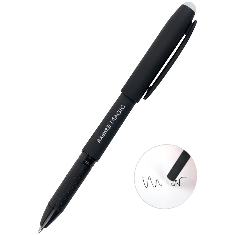 Gelstift "Schreib-Lösch" Axent Magic AG1123-01-A, 0,7 mm, schwarz