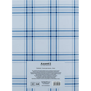 Notebook for notes Axent 4780-2-A, A4, 48 sheets, squared, blue