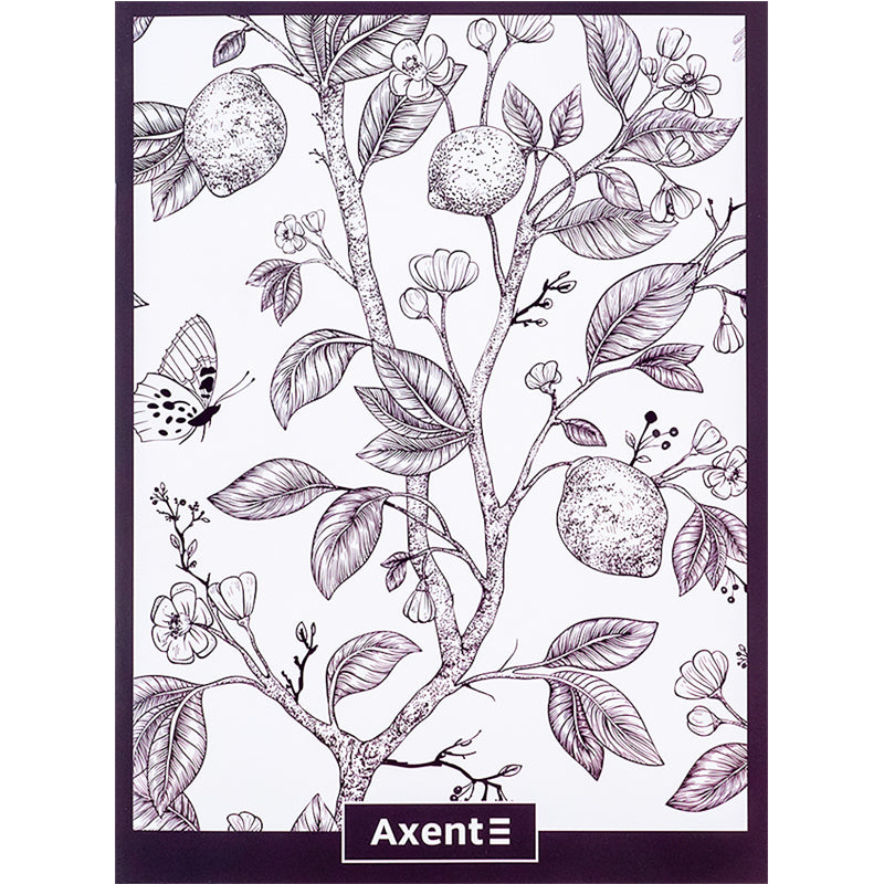 Notebook for notes Axent 4780-7-A, A4, 48 sheets, squared, plum