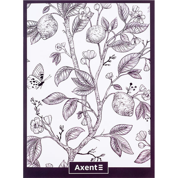 Notebook for notes Axent 4780-7-A, A4, 48 sheets, squared, plum