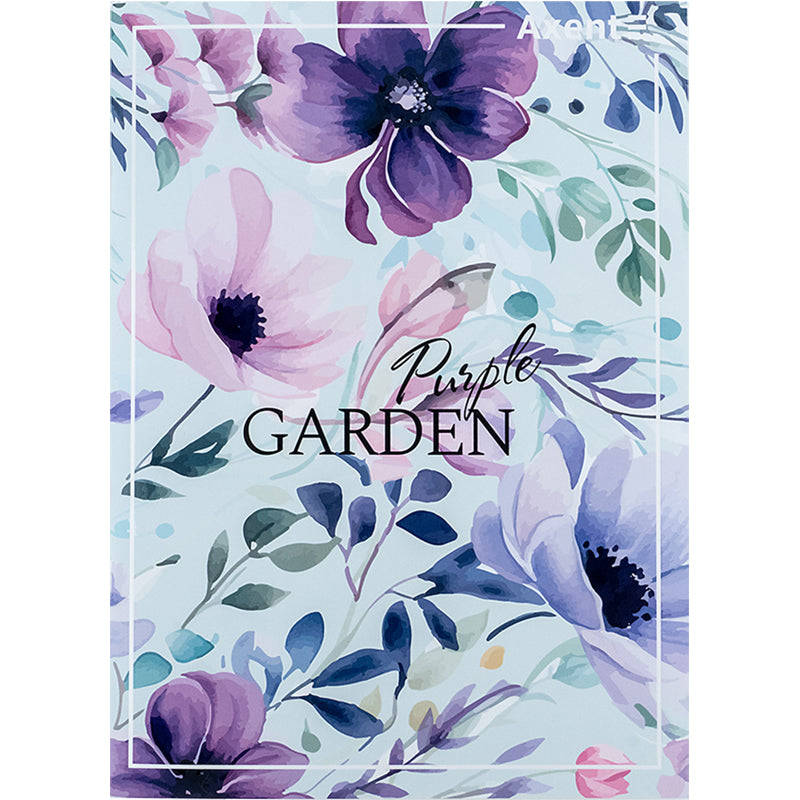 Notebook for notes Axent 4782-6-A, A4, 96 sheets, squared, Purple Garden