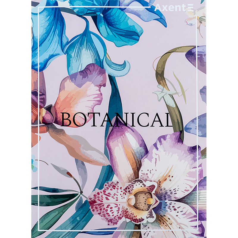 Notebook for notes Axent 4782-8-A, A4, 96 sheets, squared, Botanical