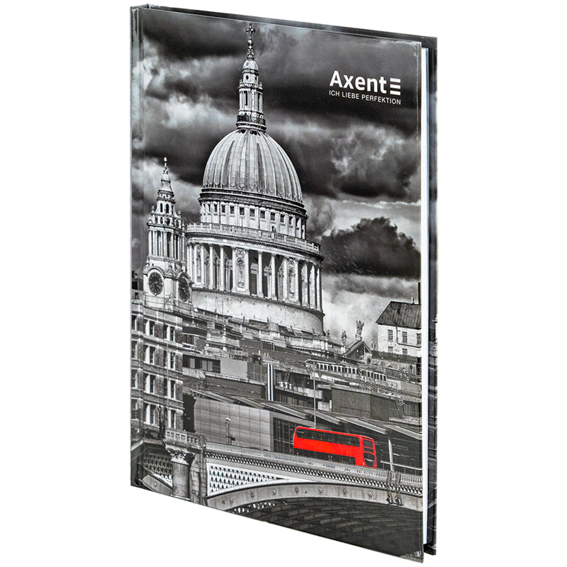 Notebook Axent R&B Bus 8457-8-A, A5, 96 sheets,  squared, hard cover