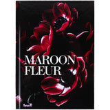 Notizbuch Axent Maroon Fleur 8459-1-A, A5, 96 Blätter, Zelle, Hardcover