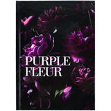 Notizbuch Axent Purple fleur 8459-2-A, A5, 96 Blätter, Zelle, Hardcover