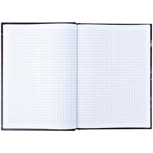 Notizbuch Axent Purple fleur 8459-2-A, A5, 96 Blätter, Zelle, Hardcover