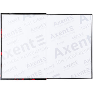 Notizbuch Axent Red fleur 8459-3-A, A5, 96 Blätter, Zelle, Hardcover