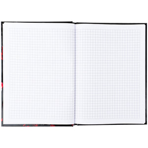 Notizbuch Axent Red fleur 8459-3-A, A5, 96 Blätter, Zelle, Hardcover