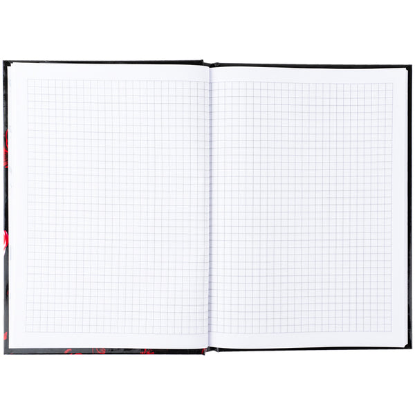 Notizbuch Axent Red fleur 8459-3-A, A5, 96 Blätter, Zelle, Hardcover