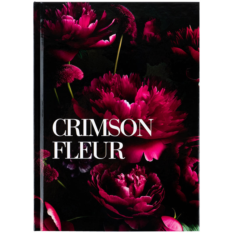 Notebook Axent Crimson fleur 8459-4-A, A5, 96 sheets,  squared, hard cover