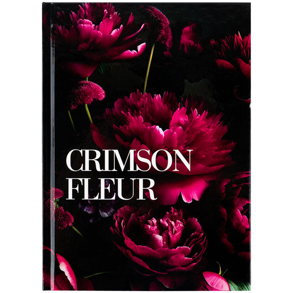 Notizbuch Axent Crimson Fleur 8459-4-A, A5, 96 Blätter, Zelle, Hardcover