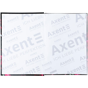 Notizbuch Axent Crimson Fleur 8459-4-A, A5, 96 Blätter, Zelle, Hardcover