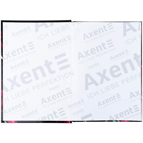Notizbuch Axent Crimson Fleur 8459-4-A, A5, 96 Blätter, Zelle, Hardcover
