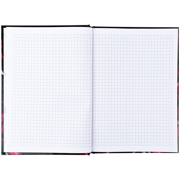 Notizbuch Axent Crimson Fleur 8459-4-A, A5, 96 Blätter, Zelle, Hardcover