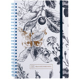 Spiral notebook Axent Olga Selyshcheva, Gold Cat 8471-1-A-OS, A5, 80 sheets, squared, cardboard cover