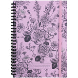 Spiral notebook Axent Olga Selyshcheva, Pink Roses 8471-2-A-OS, A5, 80 sheets, squared, cardboard cover