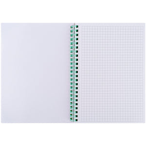 Spiral notebook Axent Olga Selyshcheva, Aqua field 8471-8-A-OS, A5, 80 sheets, squared, cardboard cover