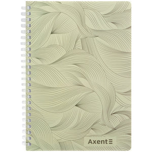 Spiralnotizbuch Axent 8471-1-A, A5, 80 Blatt, Zelle, Kunststoffabdeckung, grün