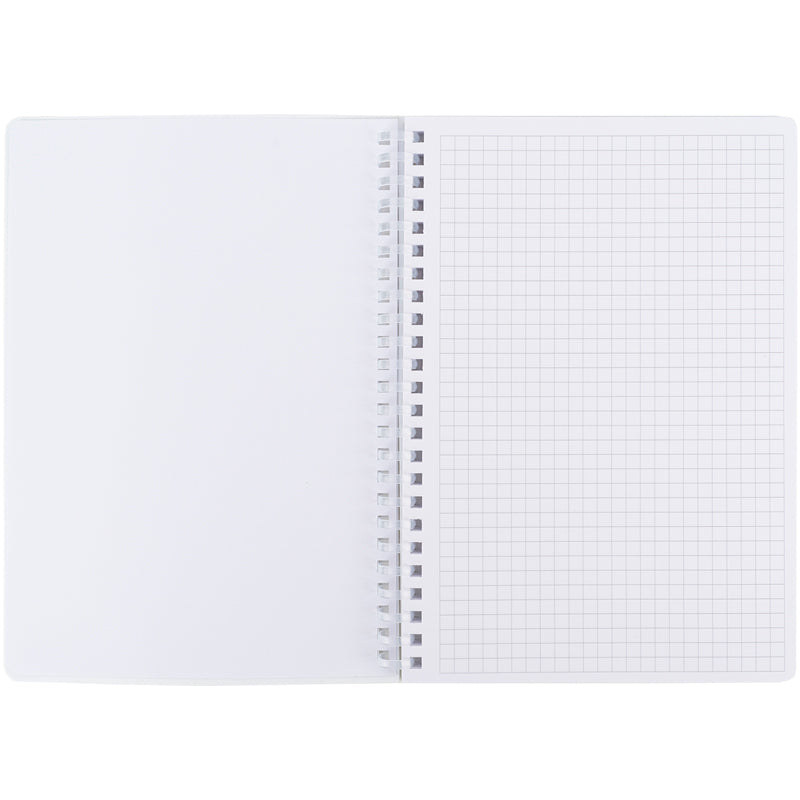 Spiral notebook Axent 8471-1-A, A5, 80 sheets, squared, plastic cover, green