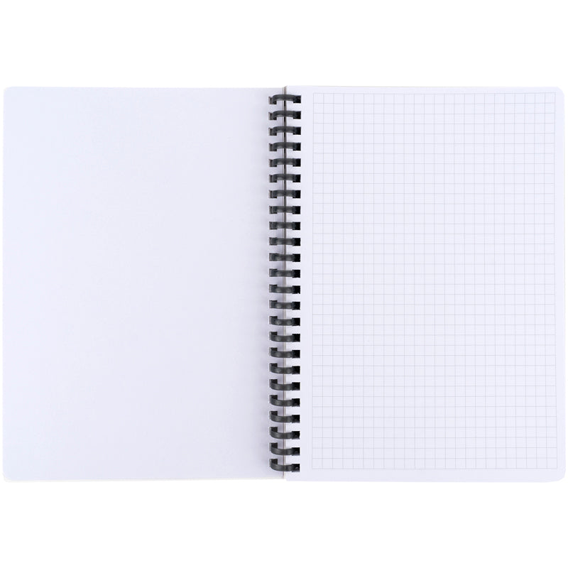 Spiral notebook Axent 8471-1-A, A5, 80 sheets, squared, plastic cover, sandy
