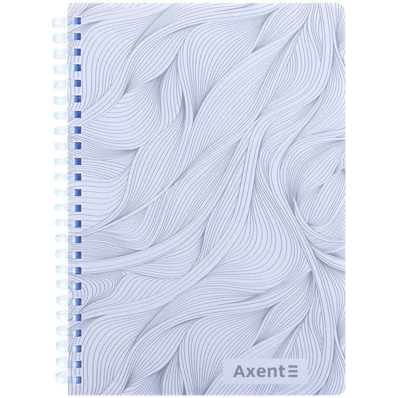Spiral notebook Axent 8471-1-A, A5, 80 sheets, squared, plastic cover, blue