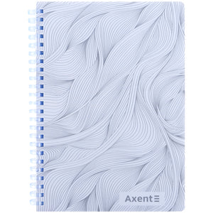 Spiralnotizbuch Axent 8471-1-A, A5, 80 Blatt, Zelle, Kunststoffabdeckung, blau