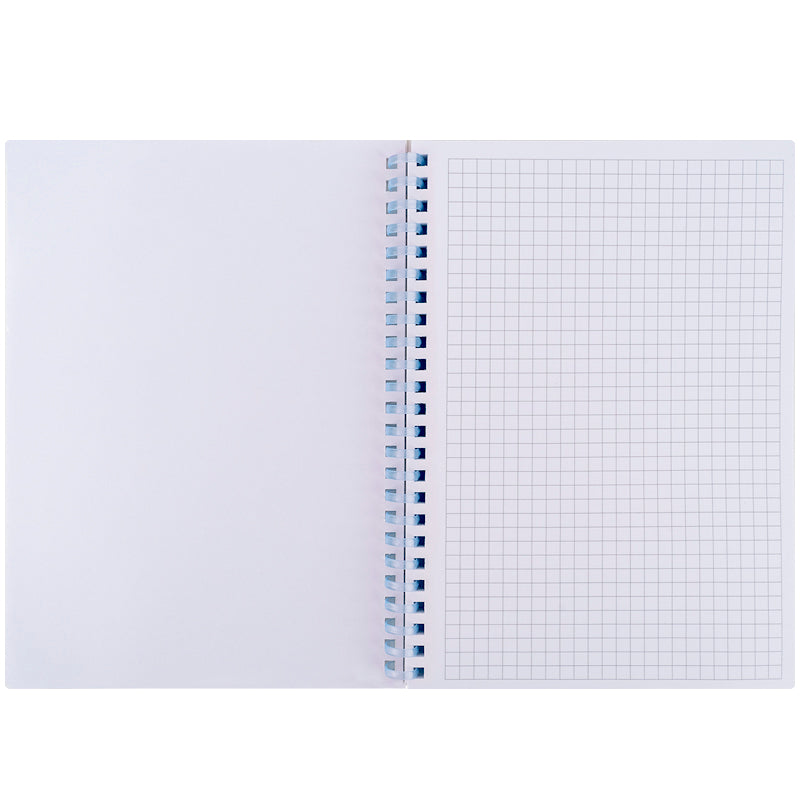 Spiral notebook Axent 8471-1-A, A5, 80 sheets, squared, plastic cover, blue