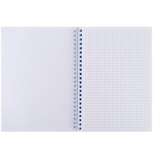 Spiralnotizbuch Axent 8471-1-A, A5, 80 Blatt, Zelle, Kunststoffabdeckung, blau