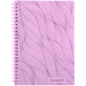 Spiralnotizbuch Axent 8471-1-A, A5, 80 Blätter, Zelle, Kunststoffabdeckung, lila