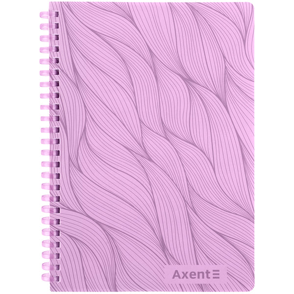 Spiralnotizbuch Axent 8471-1-A, A5, 80 Blätter, Zelle, Kunststoffabdeckung, lila